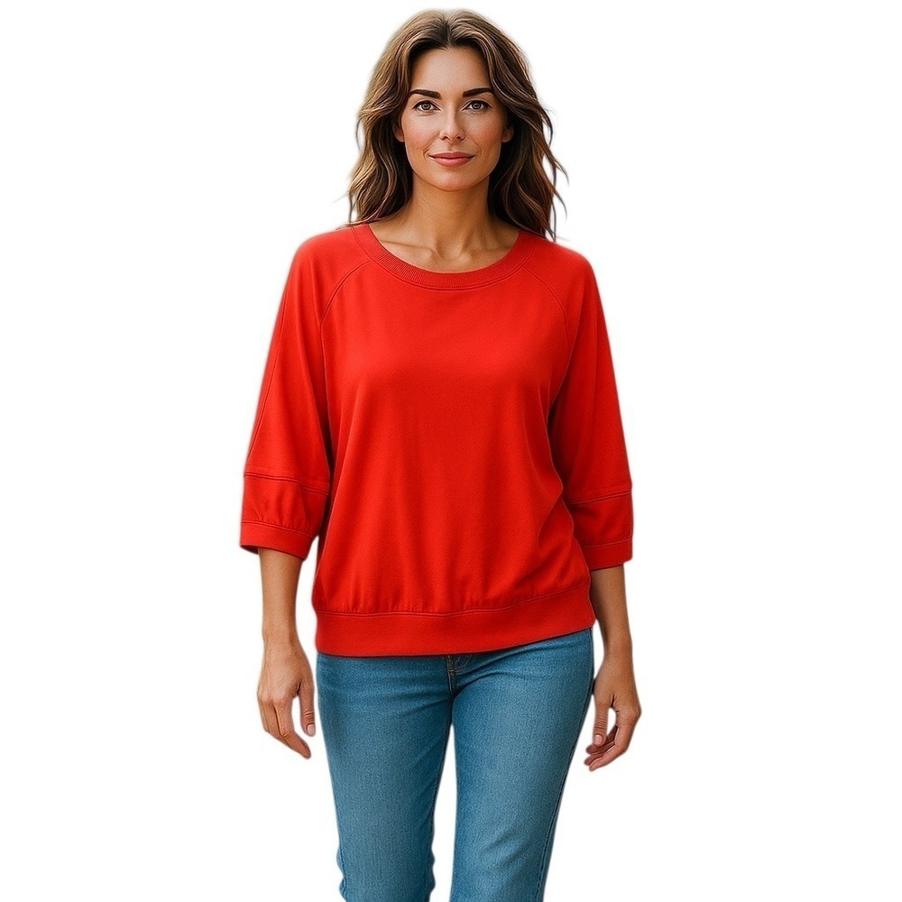 Walter Baker Women's Red Orange 3/4 Sleeve Size L